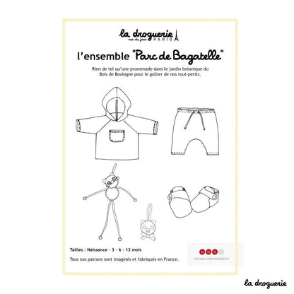 LA DROGUERIE - Patron couture du blouson et du sarouel "Parc de Bagatelle"