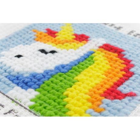 Kit canevas soudan | Rainbow la licorne