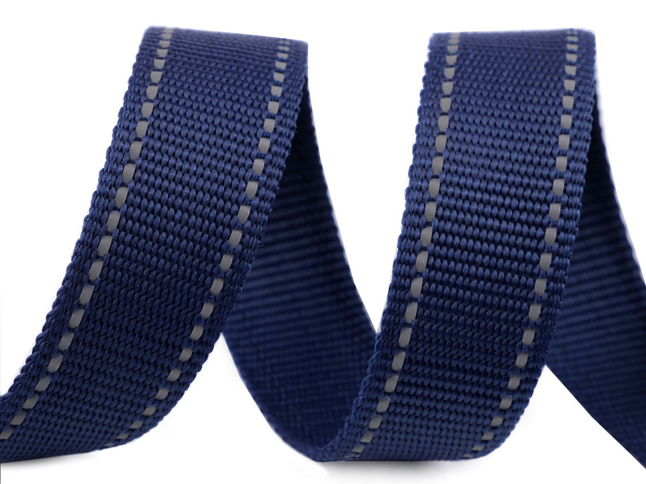 Sangle en polypropylène, largeur 30 mm, avec coutures réfléchissantes