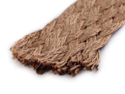 Sangle en jute tressé, largeur 35 mm