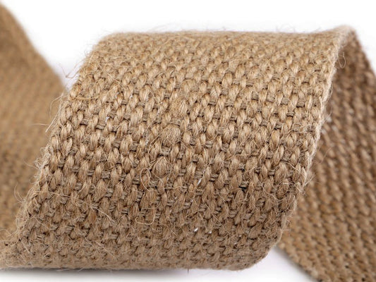 Sangle en jute, largeur 50 mm