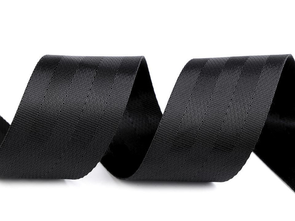 Sangle lisse double face avec effet brillant, largeur 50 mm