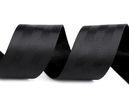 Sangle lisse double face avec effet brillant, largeur 50 mm