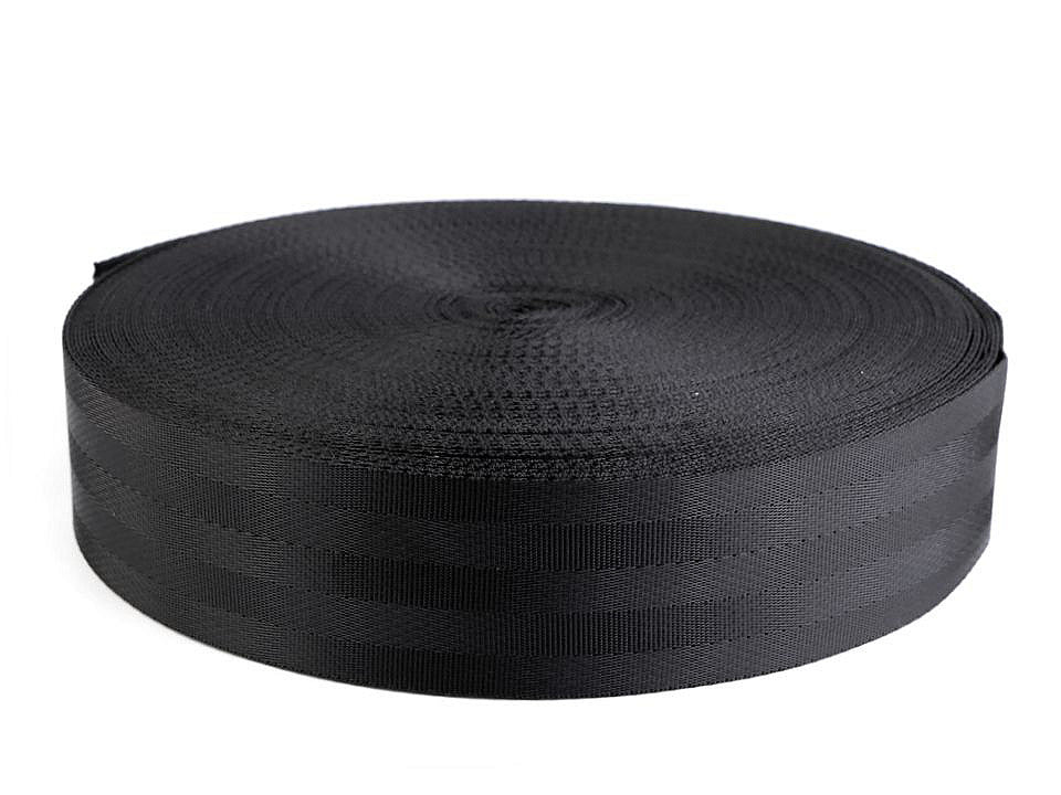 Sangle lisse double face avec effet brillant, largeur 50 mm