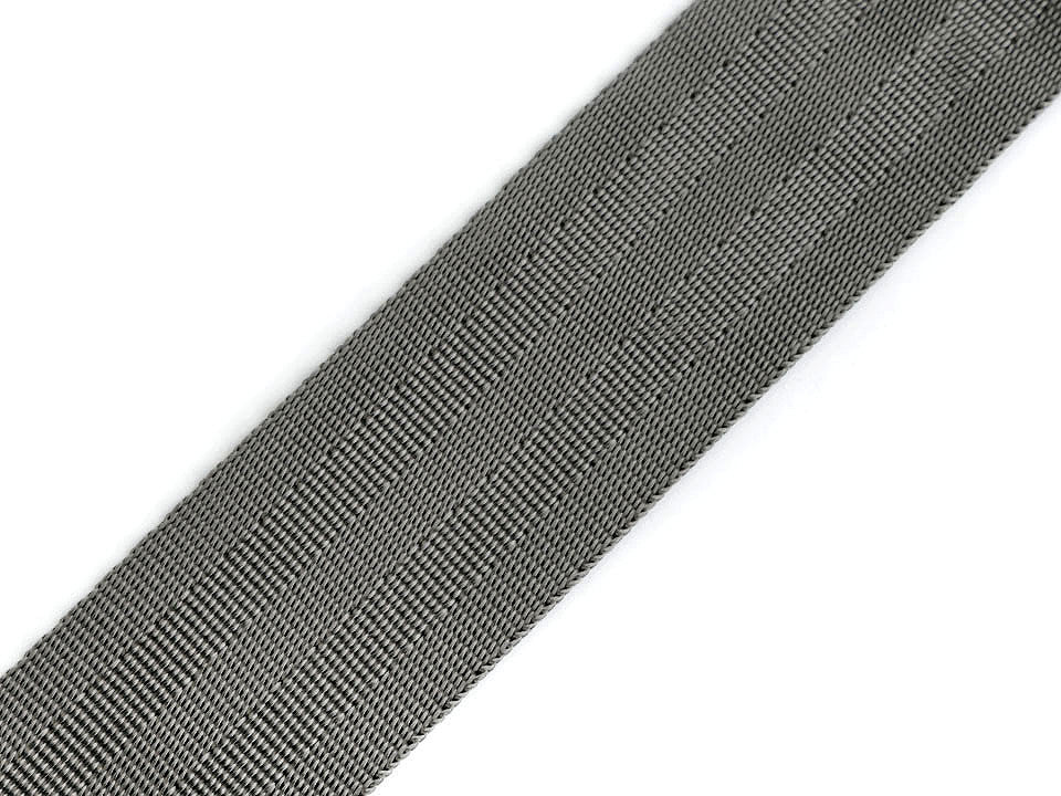 Sangle lisse double face avec effet brillant, largeur 38 mm