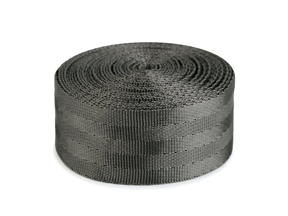 Sangle lisse double face avec effet brillant, largeur 38 mm