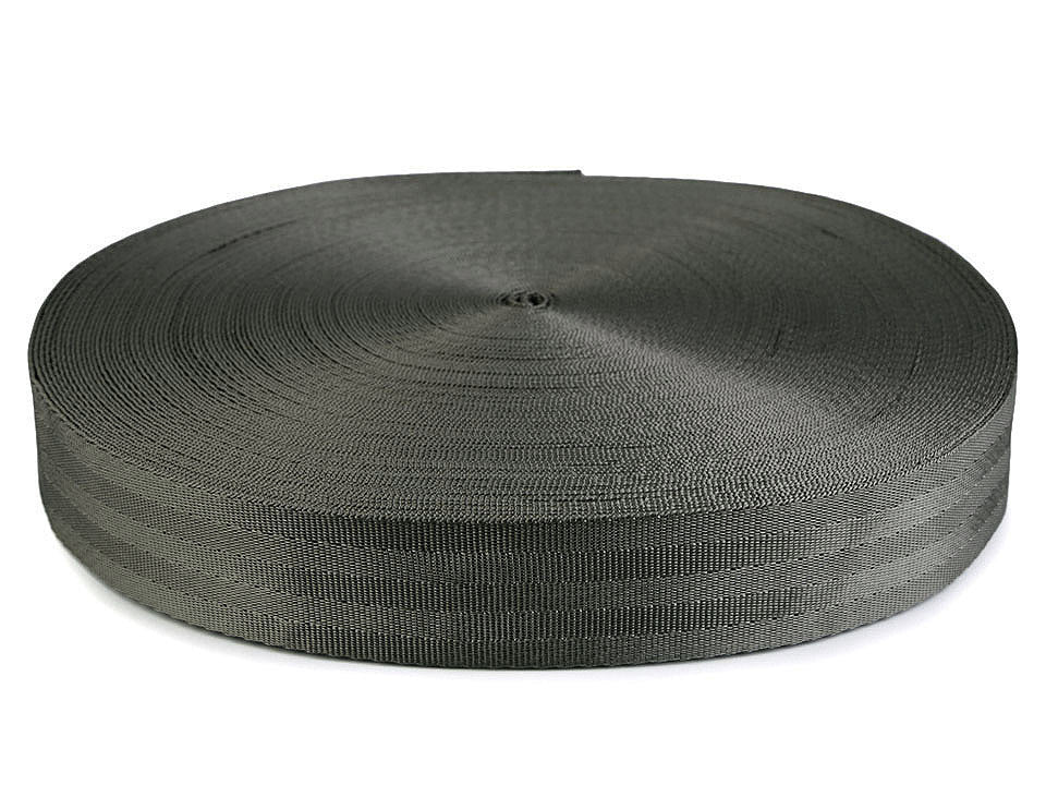 Sangle lisse double face avec effet brillant, largeur 38 mm