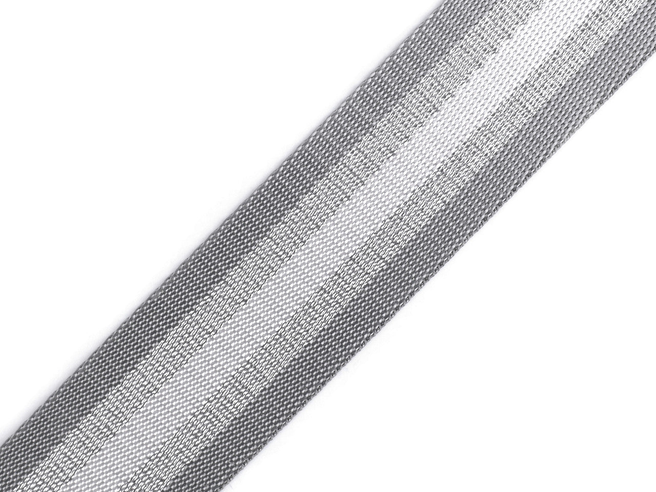 Sangle lisse double face avec lurex, largeur 50 mm