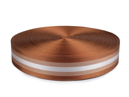 Sangle lisse double face avec lurex, largeur 50 mm