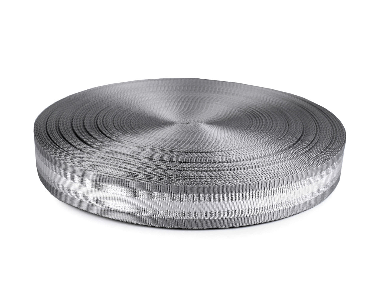Sangle lisse double face avec lurex, largeur 40 mm