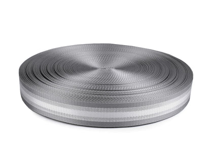 Sangle lisse double face avec lurex, largeur 40 mm