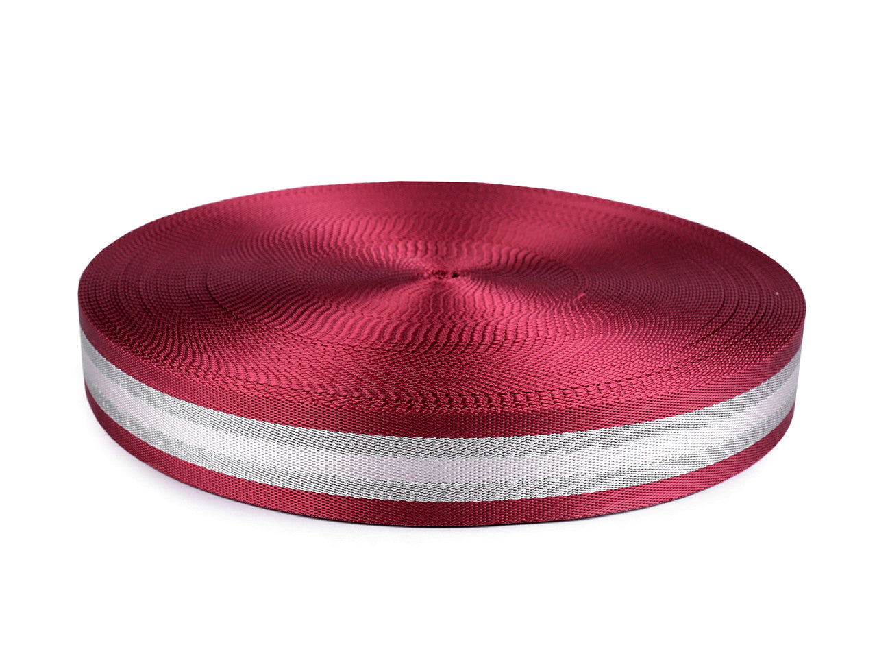 Sangle lisse double face avec lurex, largeur 40 mm