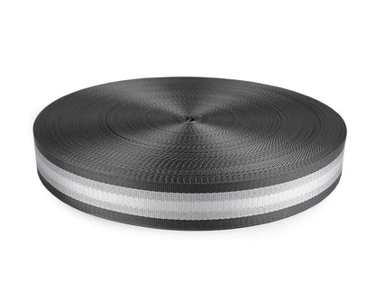 Sangle lisse double face avec lurex, largeur 40 mm
