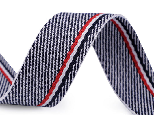 Sangle tressée double face, largeur 38 mm