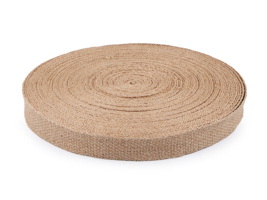 Sangle en jute, largeur 25 mm