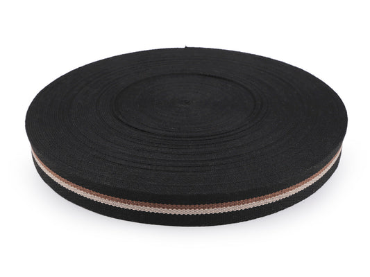 Sangle tressée double face, largeur 38 mm