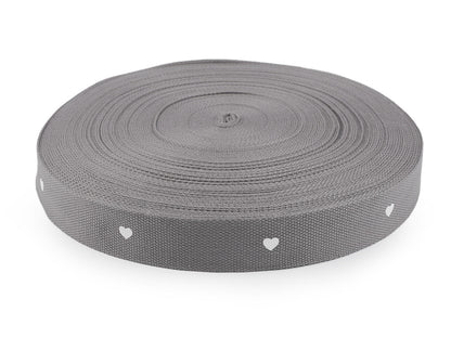 Sangle avec cœurs, largeur 38 mm