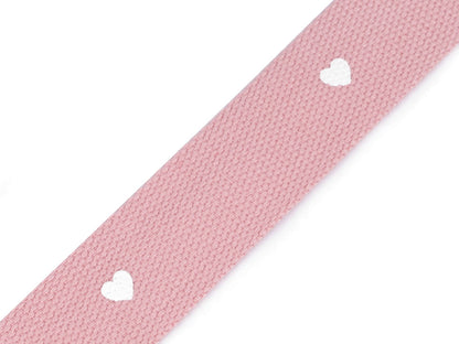Sangle avec cœurs, largeur 38 mm