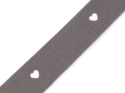 Sangle avec cœurs, largeur 38 mm