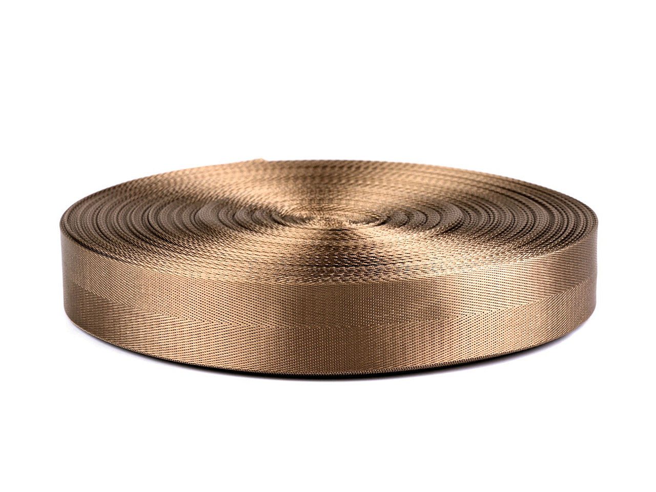 Sangle lisse double face avec effet brillant, largeur 38 mm