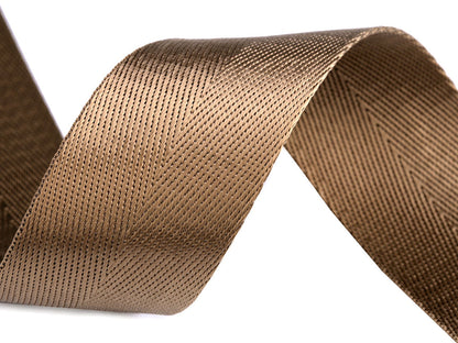 Sangle lisse double face avec effet brillant, largeur 38 mm