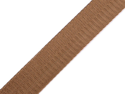 Sangle lisse double face avec effet brillant, largeur 25 mm