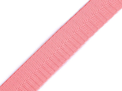 Sangle lisse double face avec effet brillant, largeur 25 mm