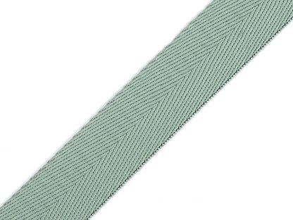 Sangle lisse double face avec effet brillant, largeur 25 mm