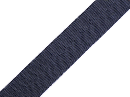 Sangle lisse double face avec effet brillant, largeur 25 mm