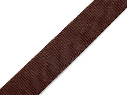 Sangle lisse double face avec effet brillant, largeur 25 mm