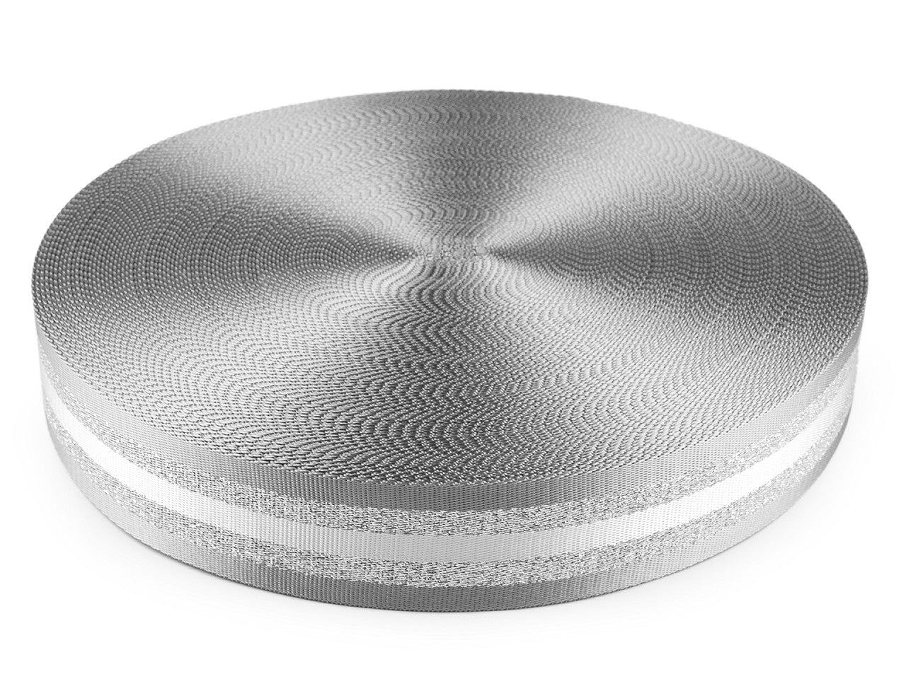 Sangle lisse double face avec lurex, largeur 50 mm
