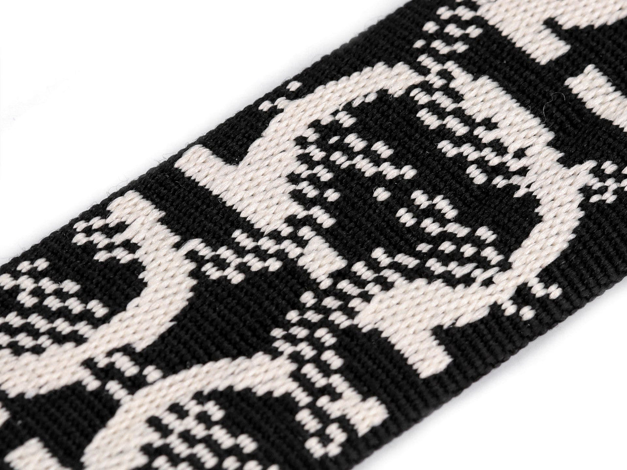 Sangle tressée double face, largeur 38 mm