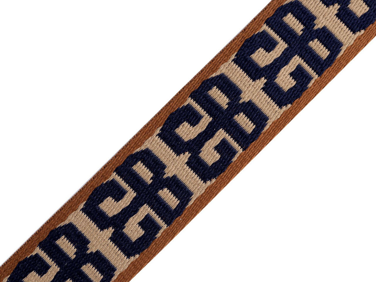 Sangle tressée double face, largeur 38 mm