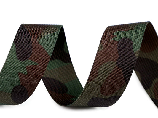 Sangle Camouflage double face, largeur 32 mm