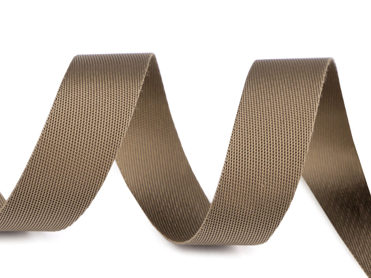 Sangle lisse double face avec effet brillant, largeur 25 mm
