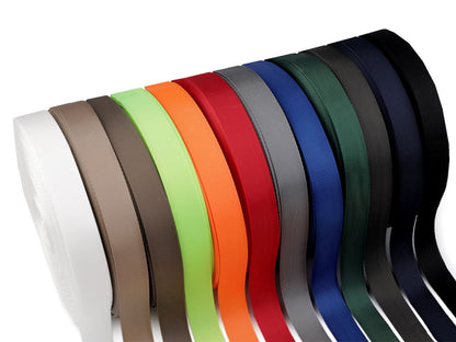 Sangle lisse double face avec effet brillant, largeur 25 mm