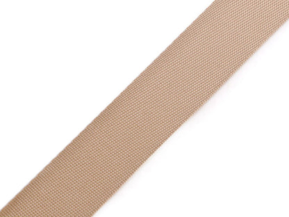 Sangle lisse double face avec effet brillant, largeur 25 mm
