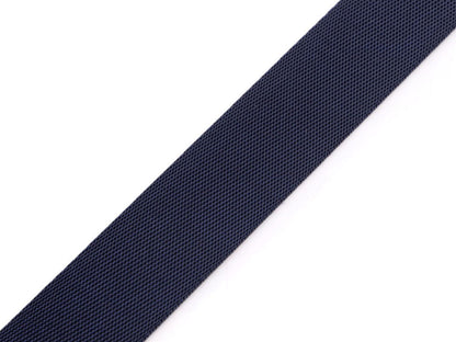 Sangle lisse double face avec effet brillant, largeur 25 mm