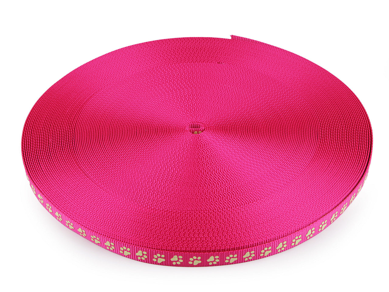 Sangle en polypropylène pour laisse/collier, phosphorescente, largeur 15 mm