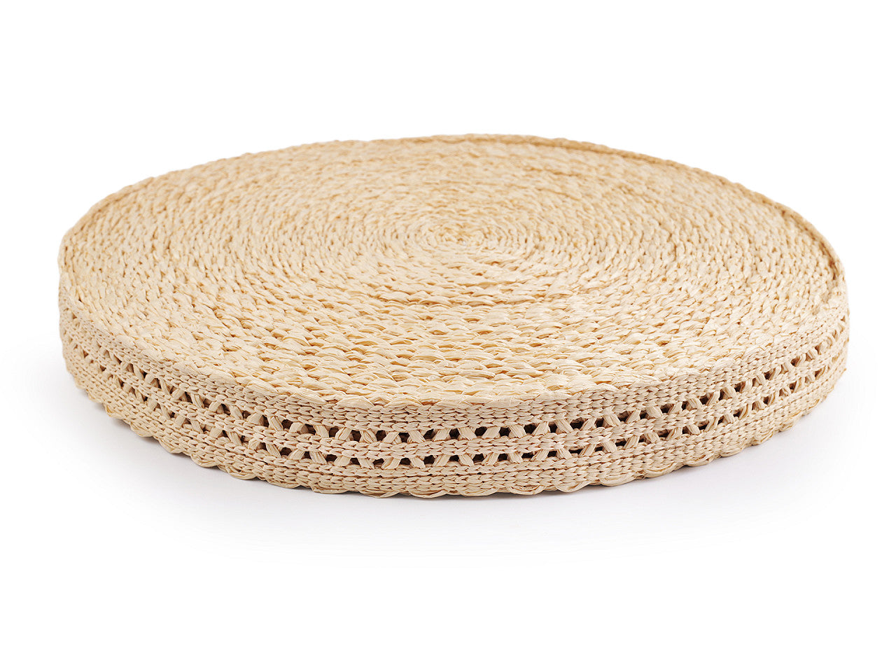 Sangle tressée, largeur 50 mm, imitation paille