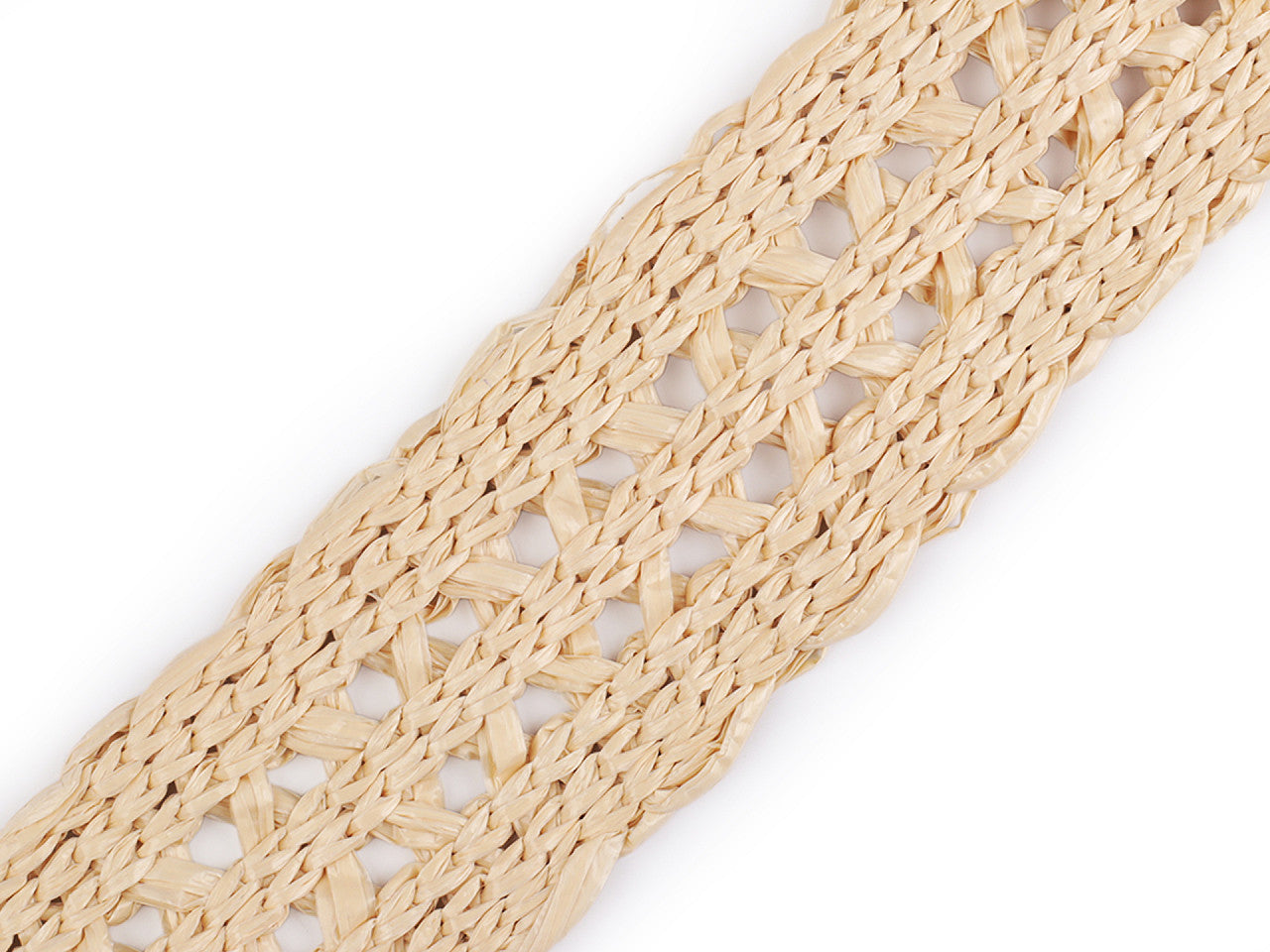 Sangle tressée, largeur 50 mm, imitation paille