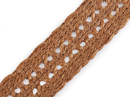 Sangle tressée, largeur 50 mm, imitation paille