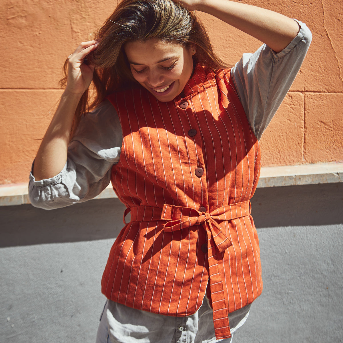 RABAT Patron gilet sans manche femme — IKATEE