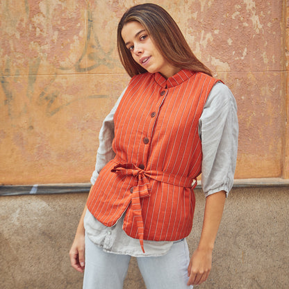 RABAT Patron gilet sans manche femme — IKATEE