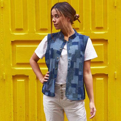 RABAT Patron gilet sans manche femme — IKATEE