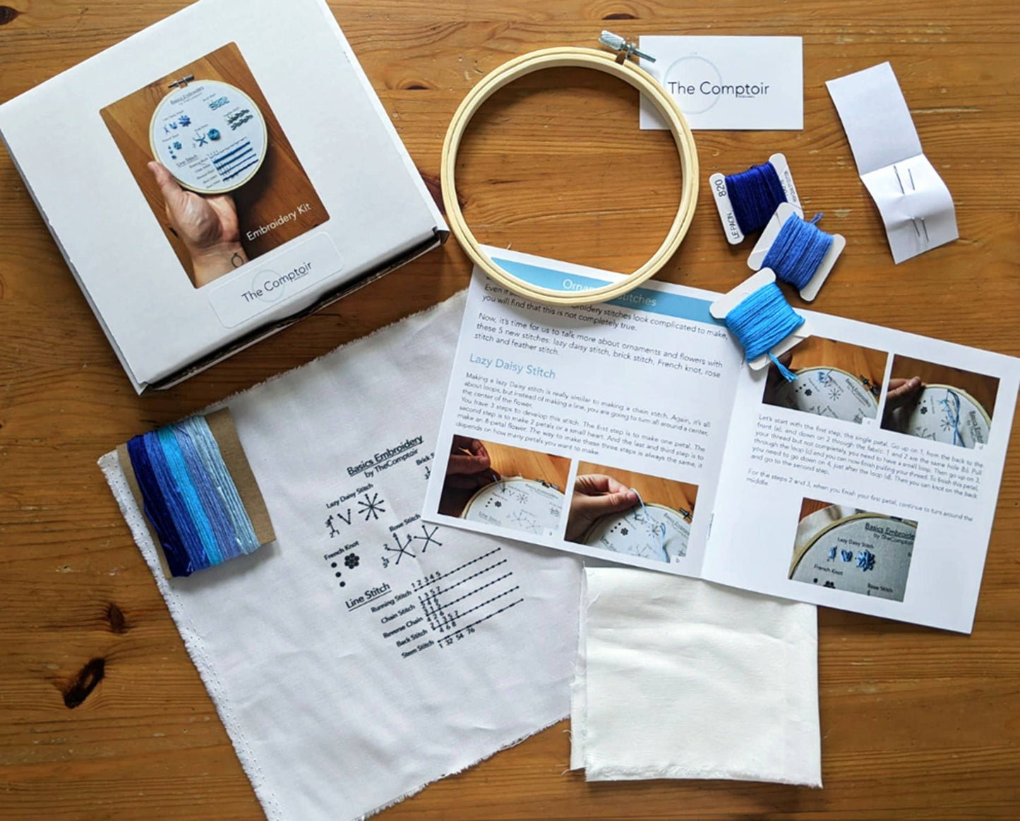 Kit de broderie de base - broderie pour débutants