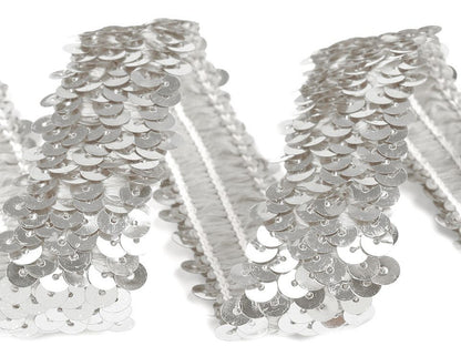 Liseré élastique avec sequins, largeur 30 mm