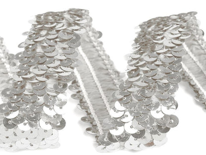 Liseré élastique avec sequins, largeur 30 mm