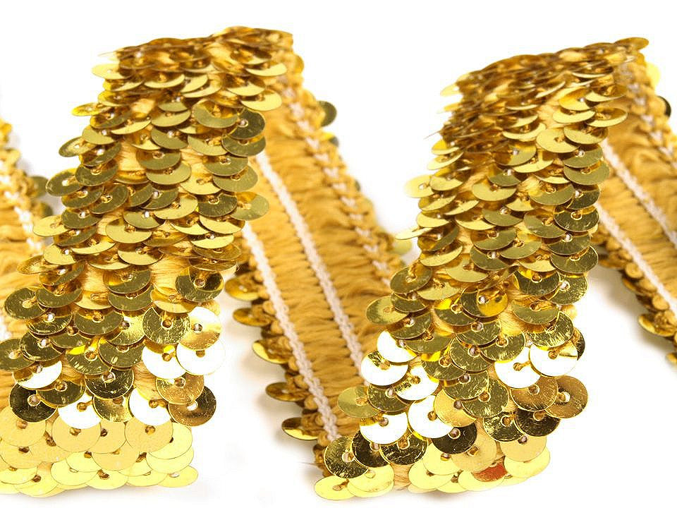 Liseré élastique avec sequins, largeur 30 mm