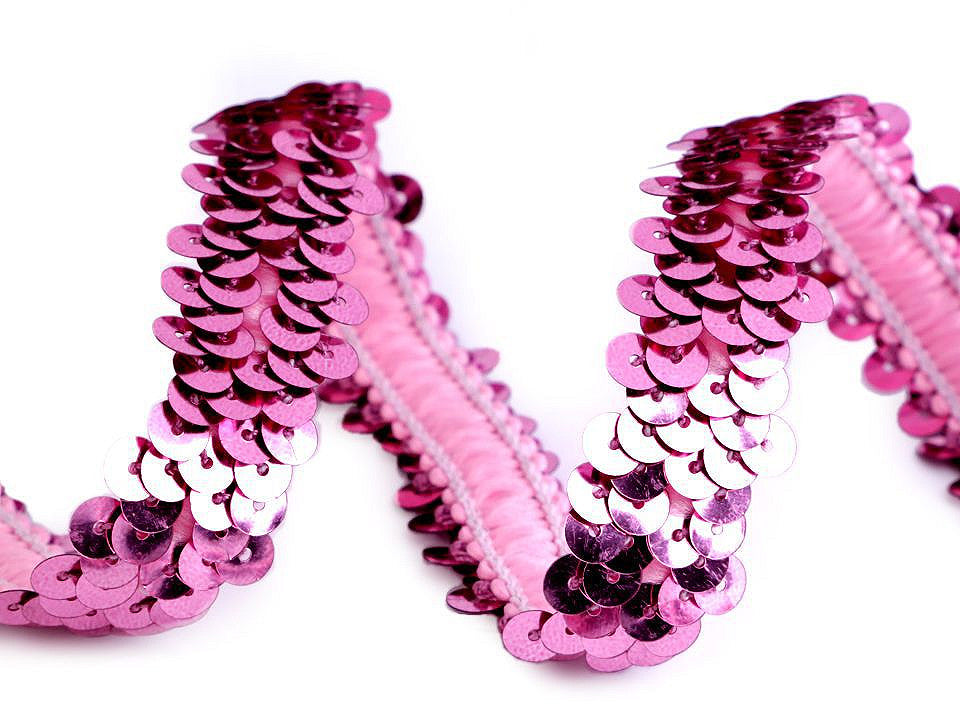 Liseré élastique avec sequins, largeur 30 mm
